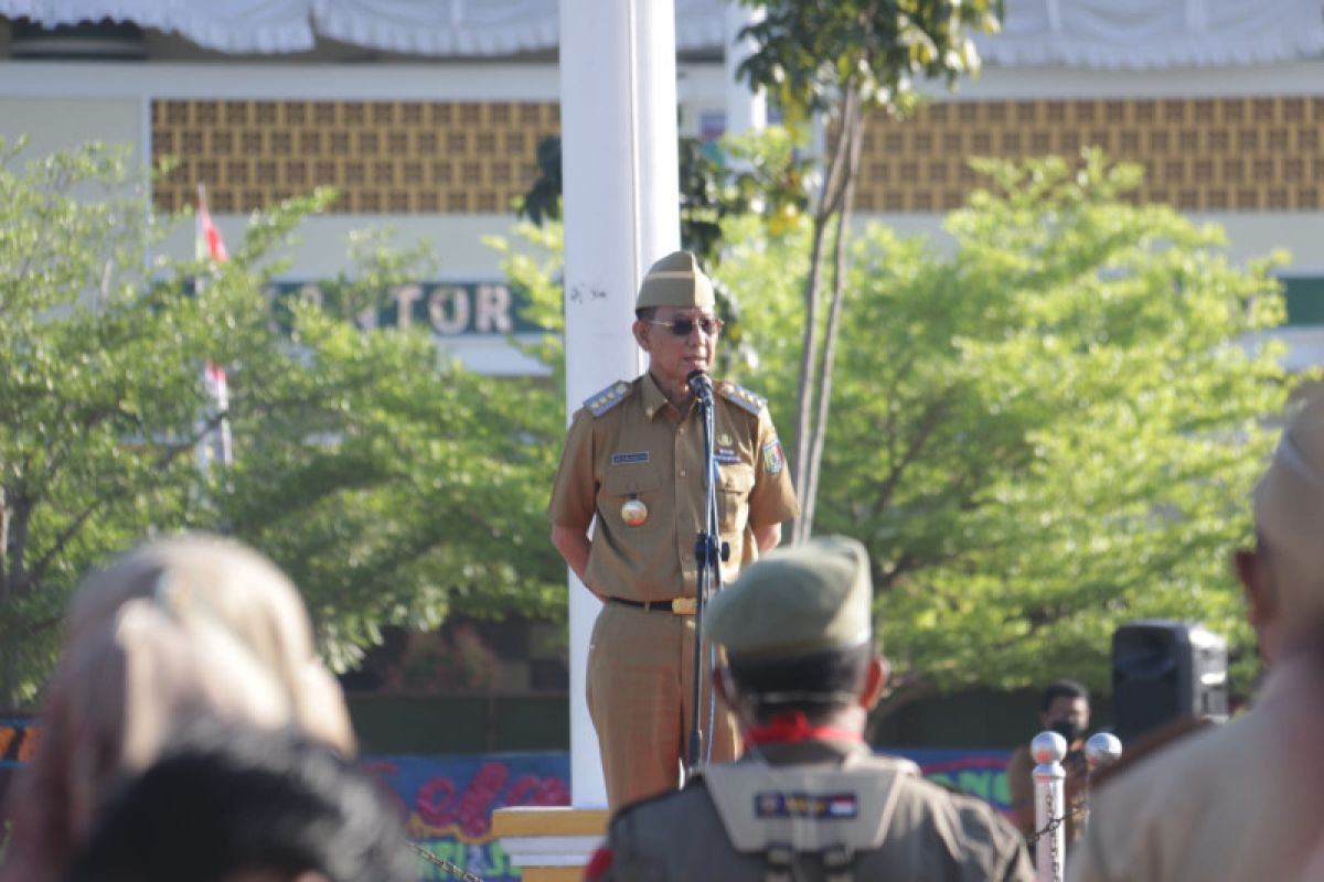 Pj Bupati Pringsewu jadi pembina apel