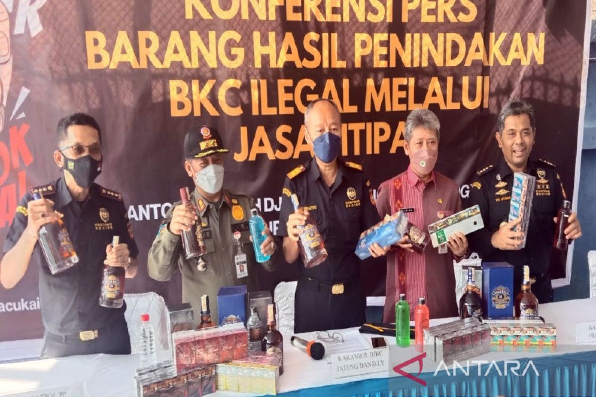 Bea Cukai Jateng dan DIY amankan 2,4 juta batang rokol ilegal