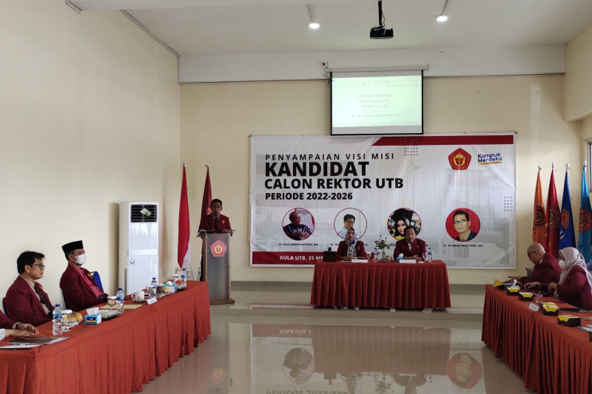 Pemilihan Rektor UTB masa bakti 2022-2026 diikuti oleh 4 kandidat