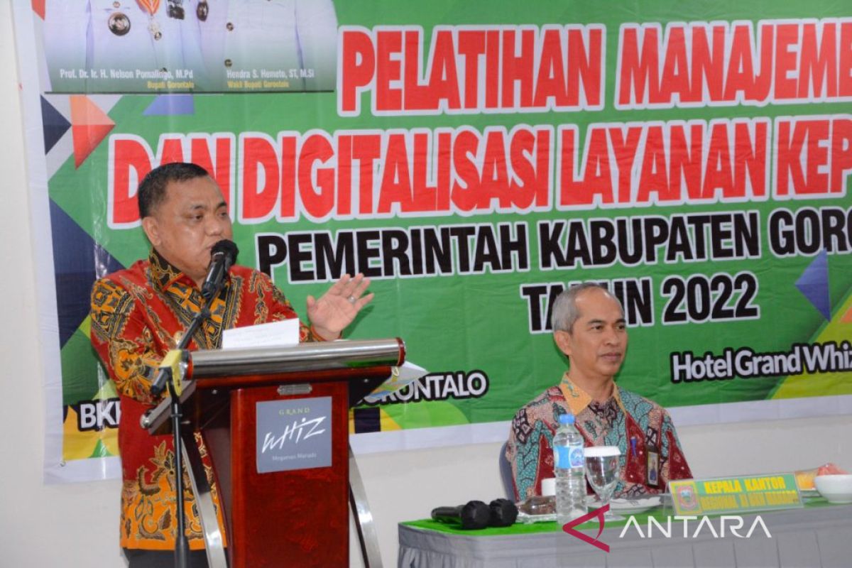 Pemkab Gorontalo tingkatkan digitalisasi layanan kepegawaian