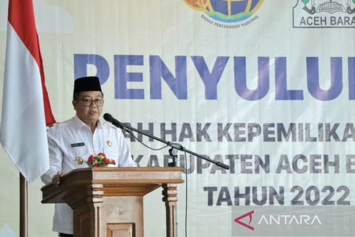 Pemkab Aceh Barat serahkan 612 ha tanah untuk mantan kombatan GAM