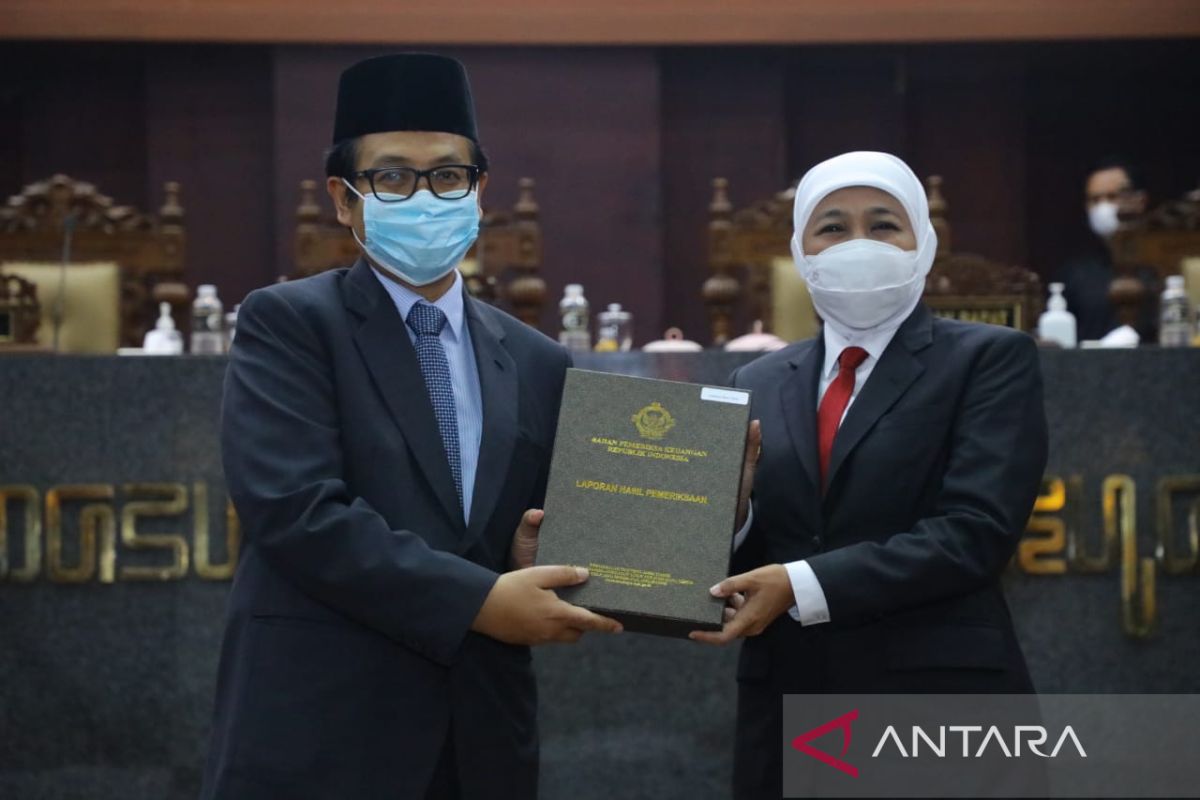 Jatim Raih Opini WTP dari BPK atas LKPD TA 2021