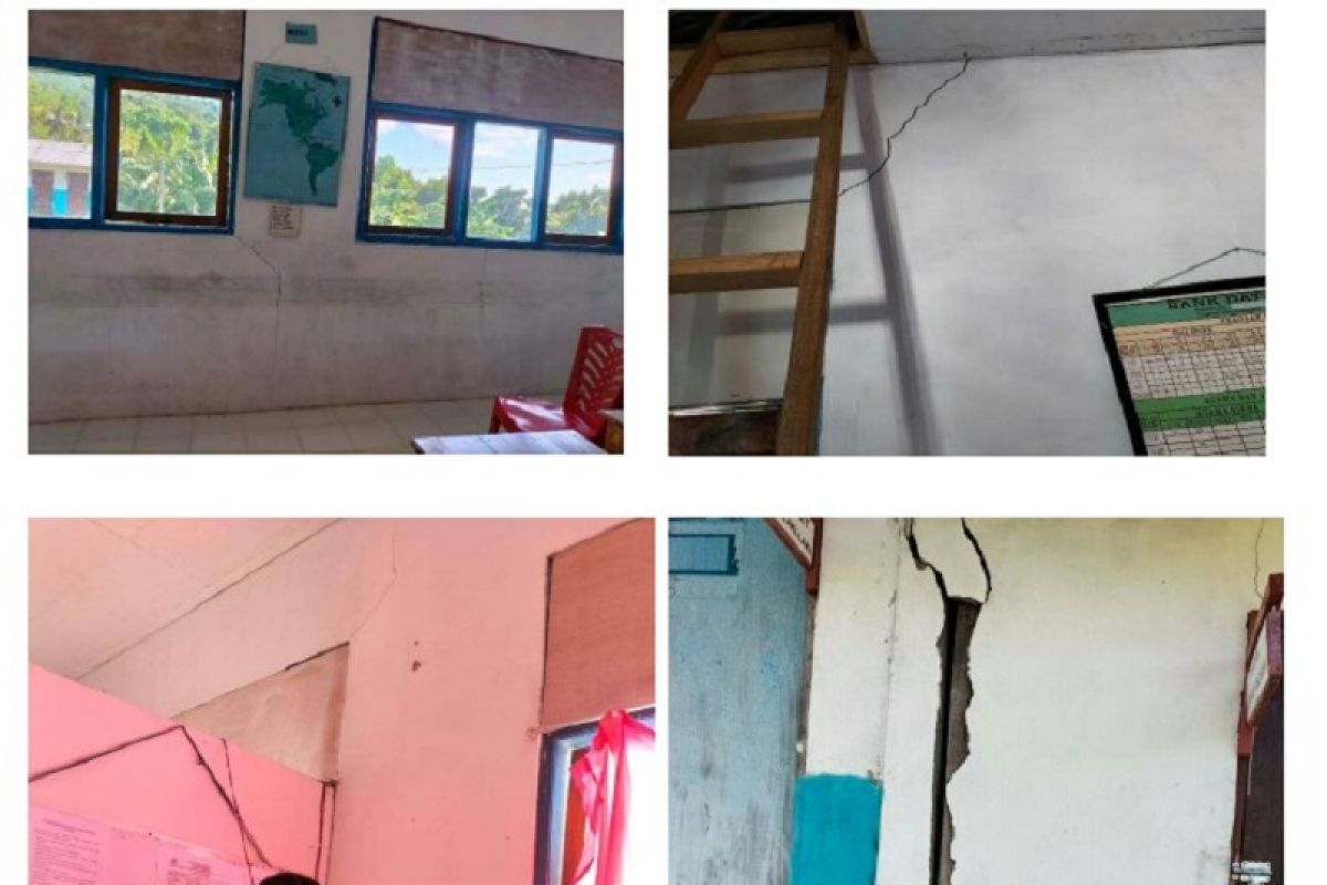 Bangunan SMP di MBD rusak sedang akibat gempa tektonik, semoga pendidikan tak terganggu