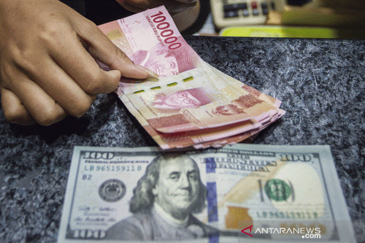 Kurs rupiah Senin pagi melemah 23 poin