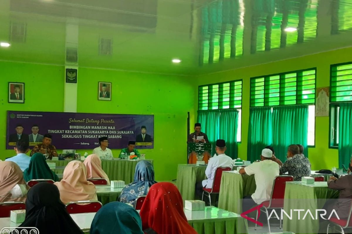 Berangkat kloter pertama, calon haji Sabang mulai ikuti manasik haji