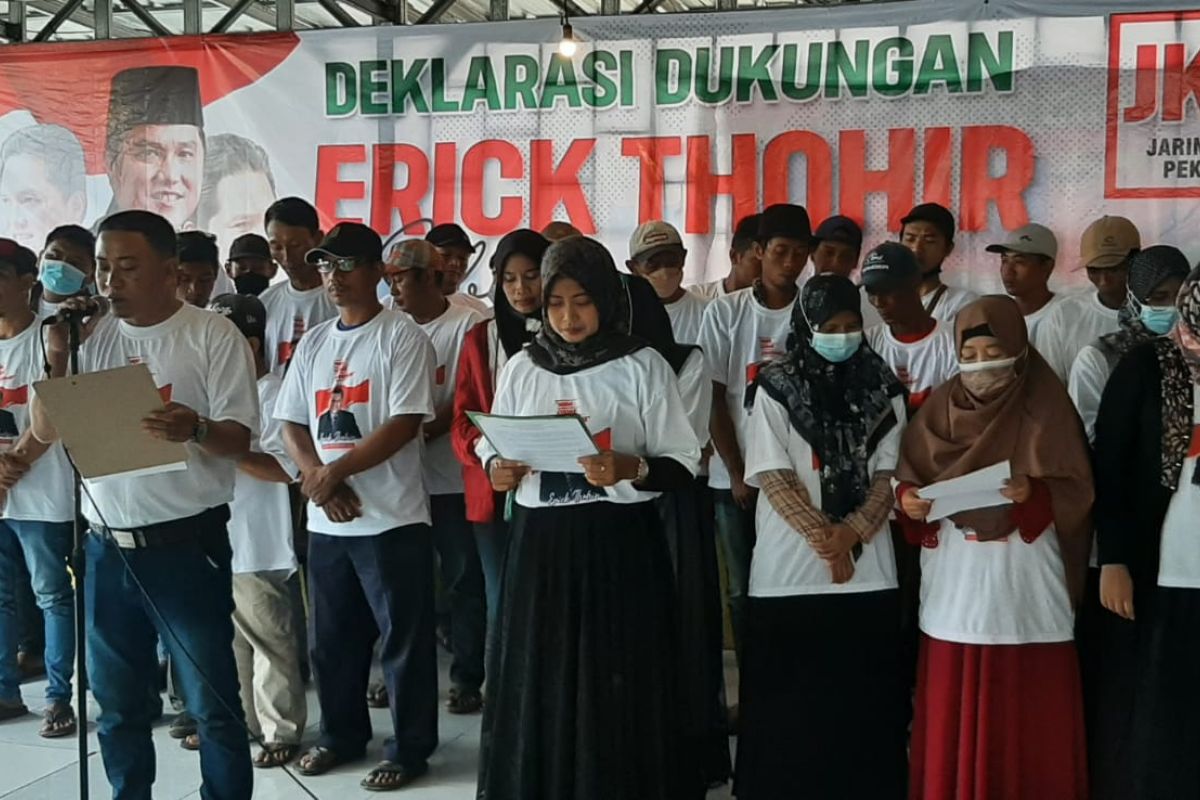 JKPI Gresik deklarasi dukung Erick Thohir maju capres 2024
