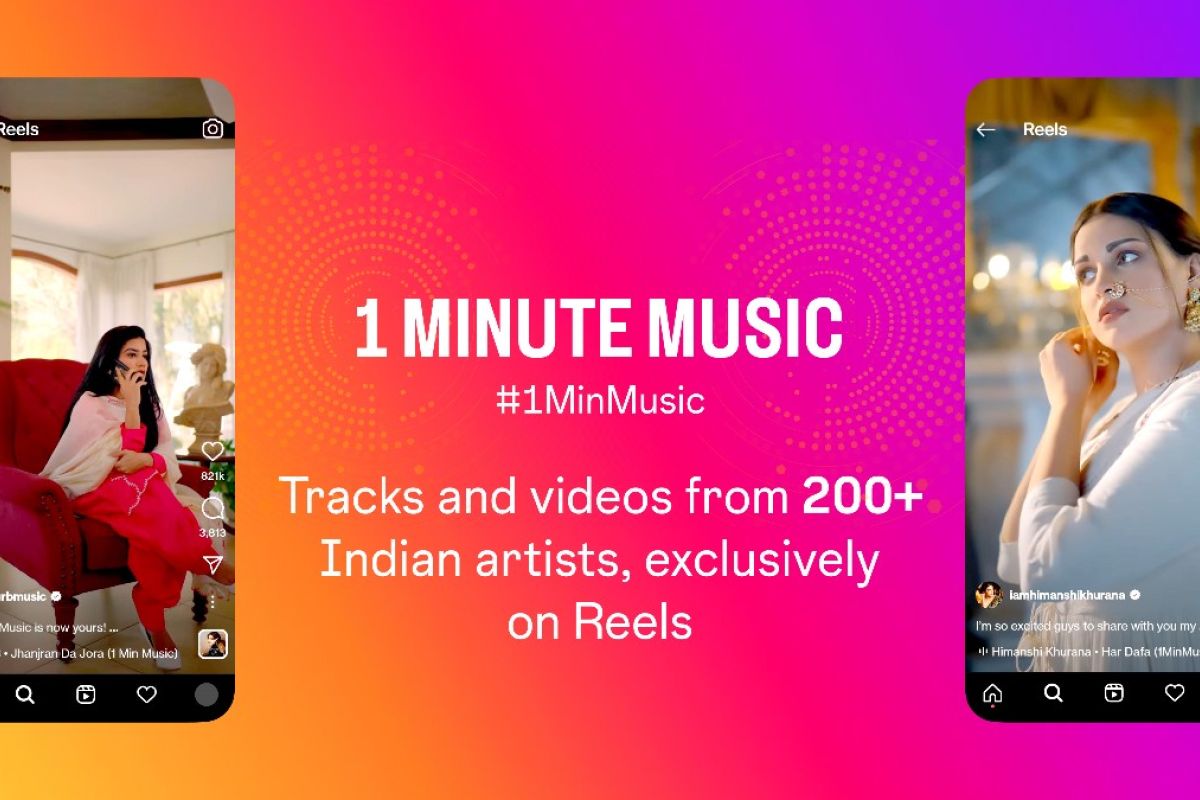 Instagram hadirkan "1 Minute Music" untuk Reels di India