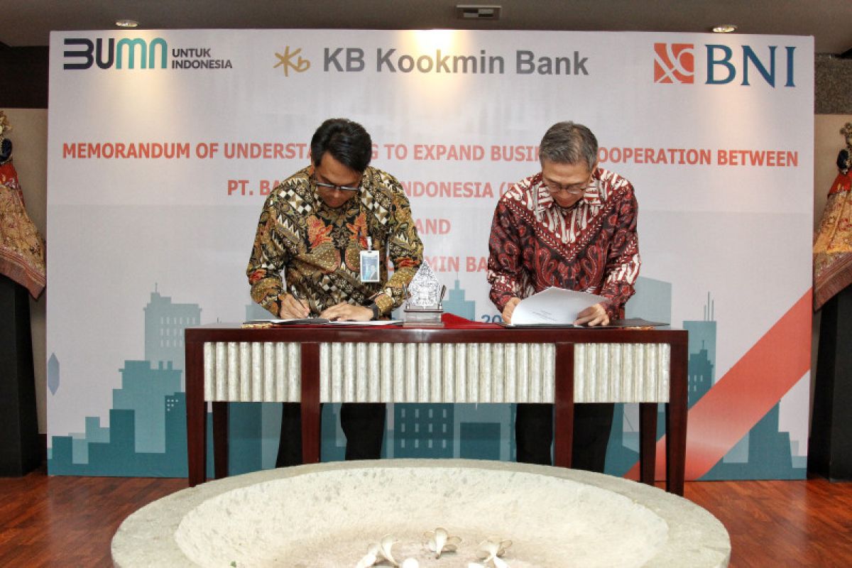 BNI komit dengan KB Kookmin Bank untuk perluas bisnis internasional