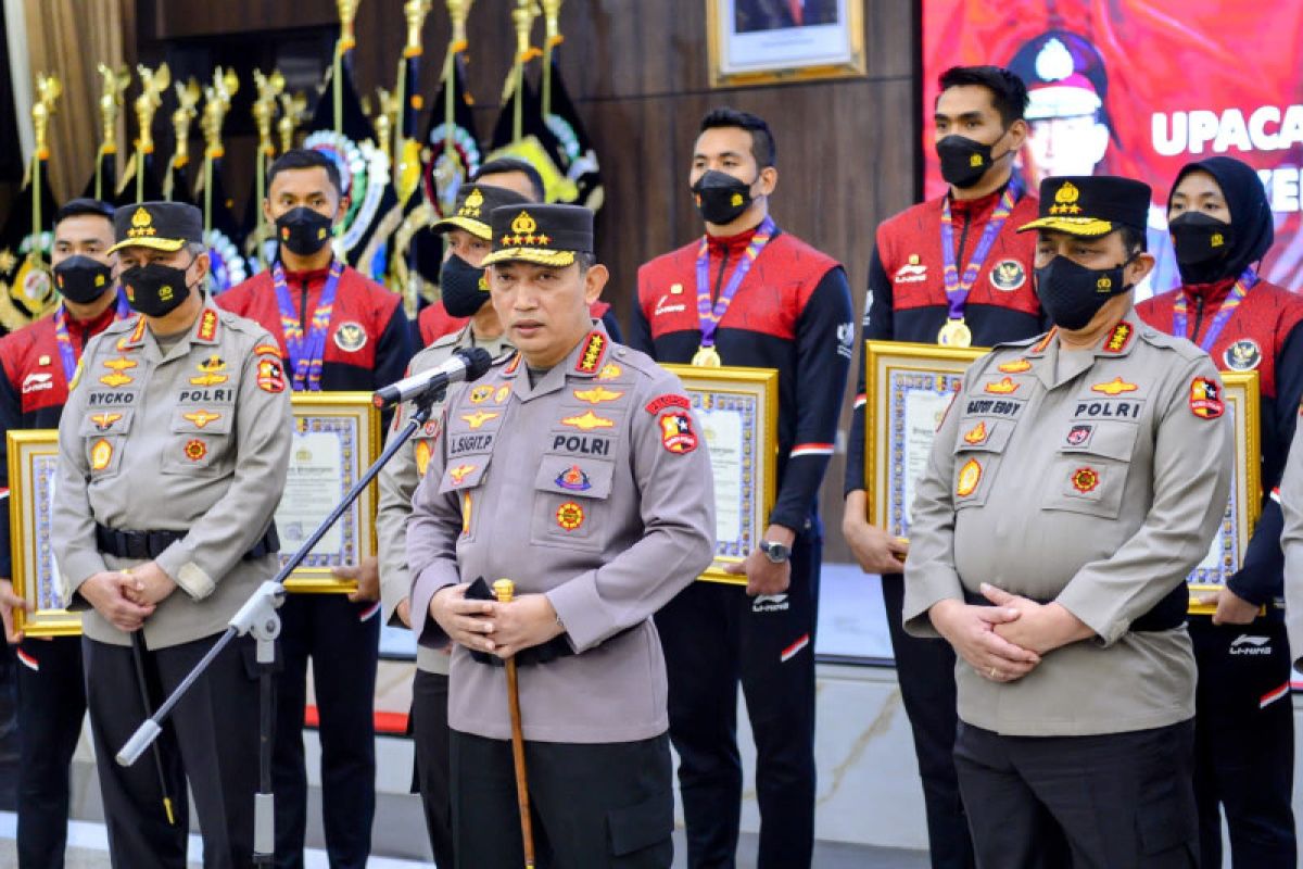 Kapolri berikan penghargaan ke Atlet Polri yang sumbang medali di Sea Games, ini daftarnya