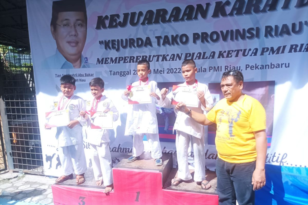 Atlet Mandau raih juara tiga Kejurprov Karate-Do Tako Riau