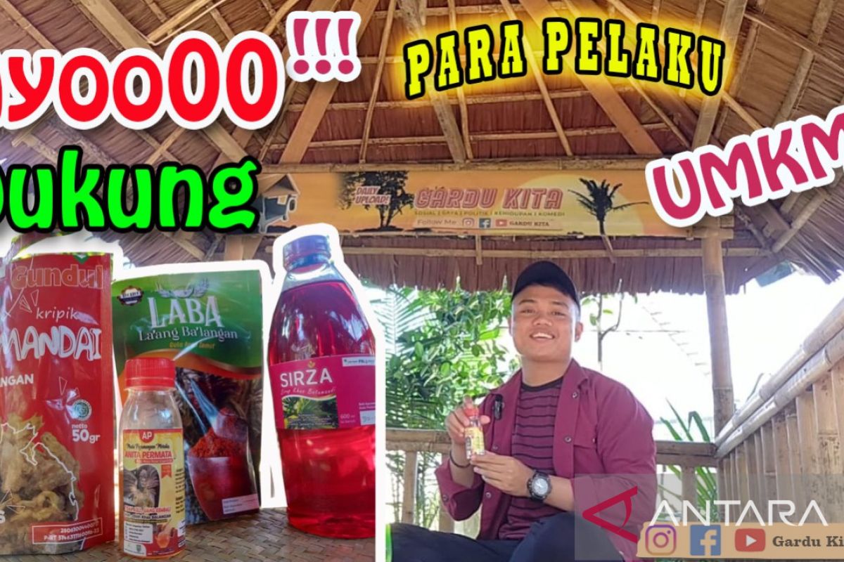 Tokoh muda Balangan Syahrin kenalkan produk UMKM melalui Youtube