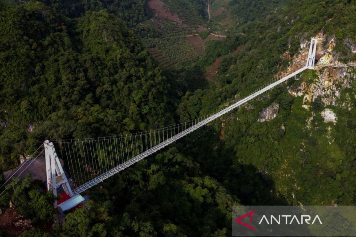 Di Vietnam ada jembatan kaca 632 meter  tawarkan sensasi menantang