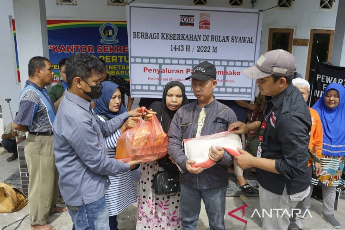 Minamas gandeng PFI Pekanbaru bagi sembako ke kaum rentan