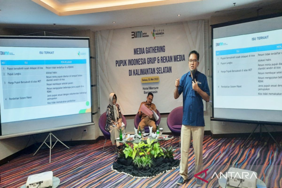 Pupuk Indonesia salurkan 38 ribu ton pupuk subsidi di Kalsel