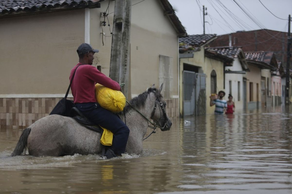 Korban tewas akibat hujan lebat di Brasil bertambah jadi 100 orang