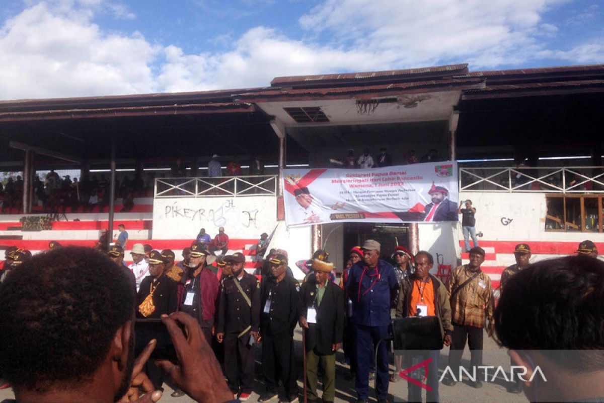 Masyarakat adat Papua deklarasi Papua damai pada harlah Pancasila