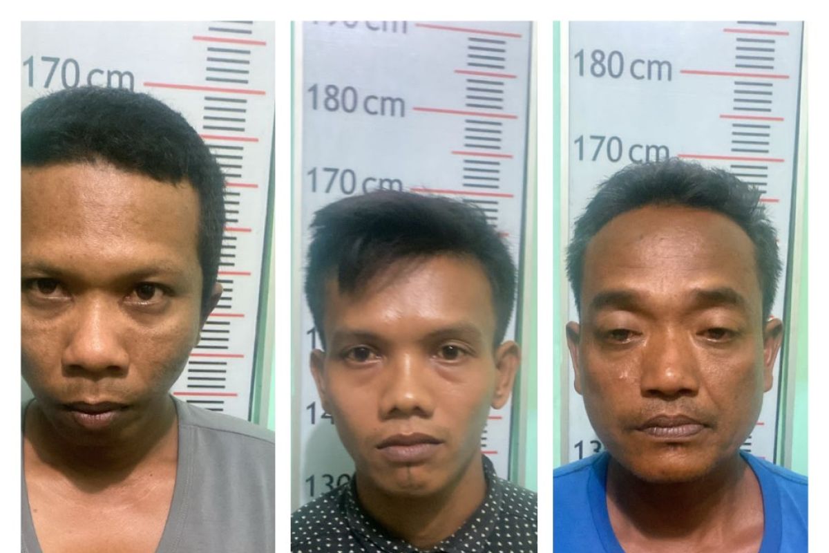 Satresnarkoba Polres Langkat tangkap tiga tersangka pemilik sabu dari Stabat Lama