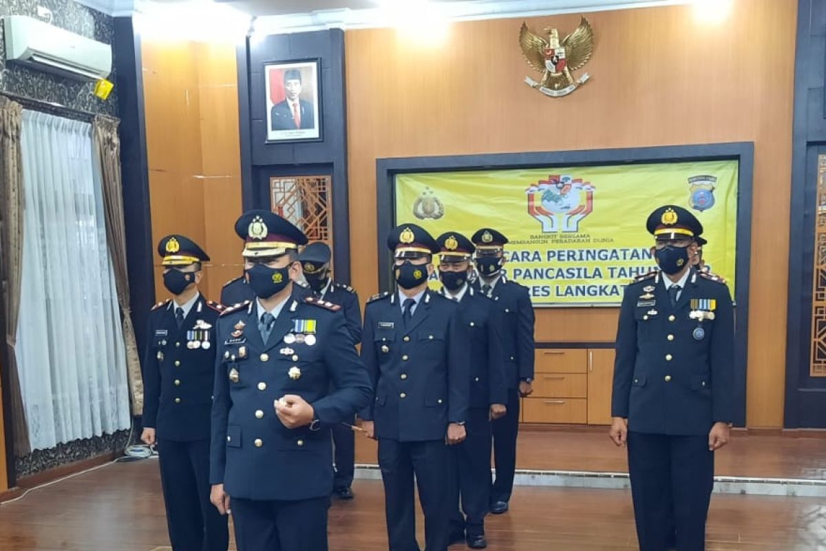 Kapolres Langkat Ikuti Peringatan Hari Lahir Pancasila secara virtual