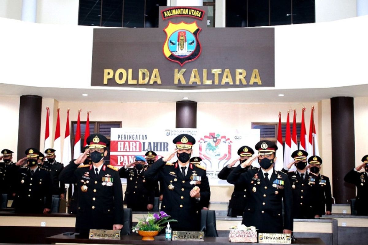 Polda Kaltara turut menperingati Hari Lahir Pancasila serentak di seluruh Indonesia