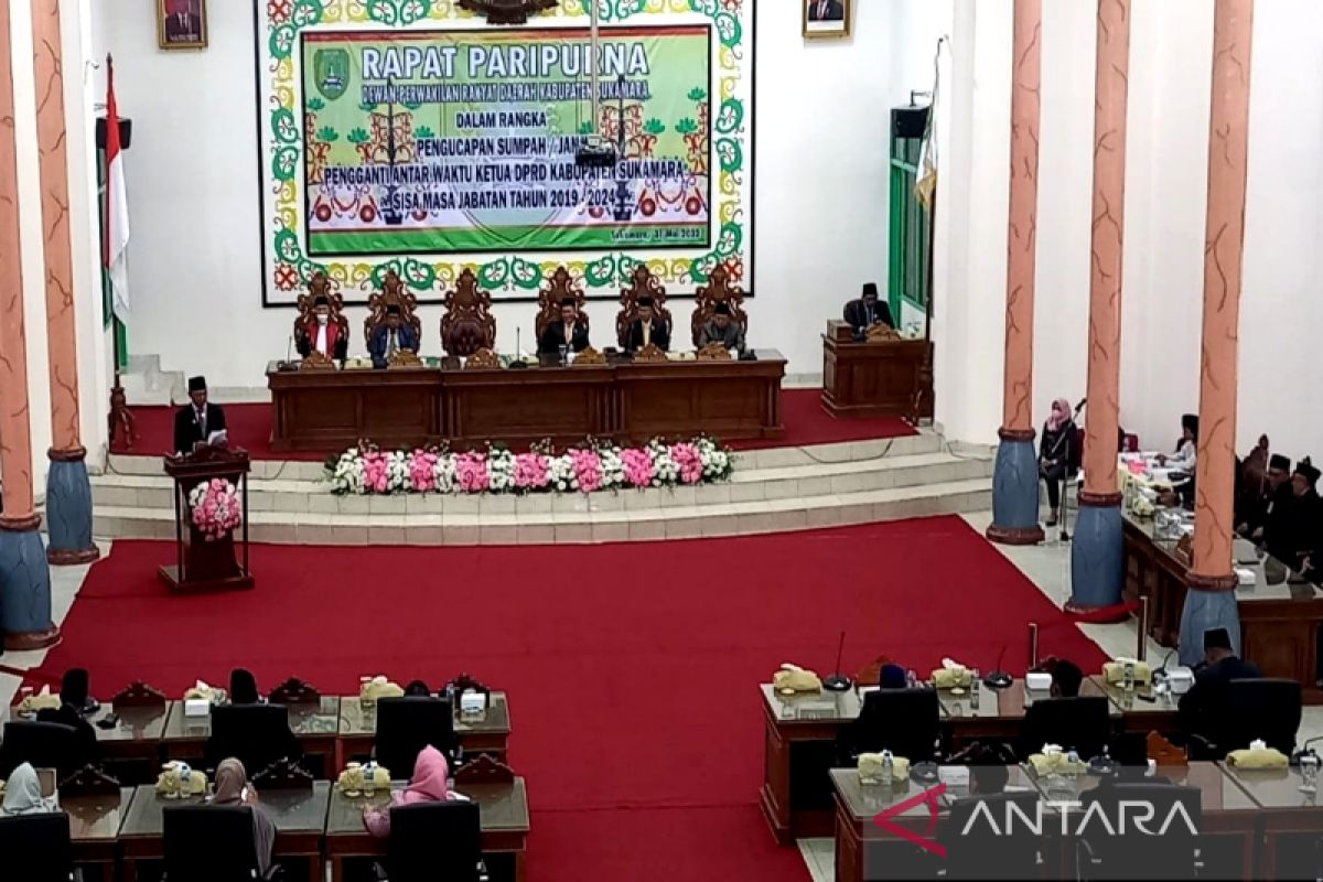 Ketua DPRD Sukamara dilantik, bupati harapkan sinergitas semakin baik