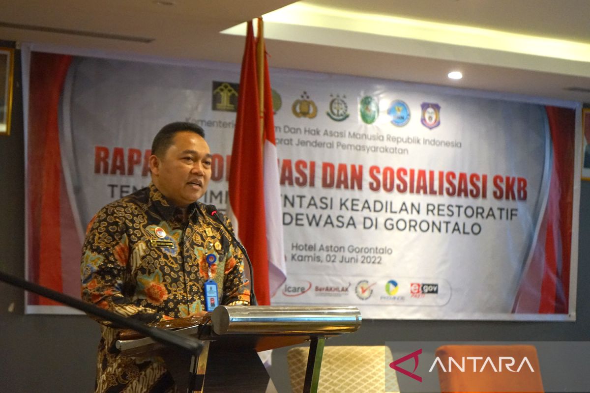 Kememkumham Gorontalo siap berkontribusi terapkan keadilan restoratif