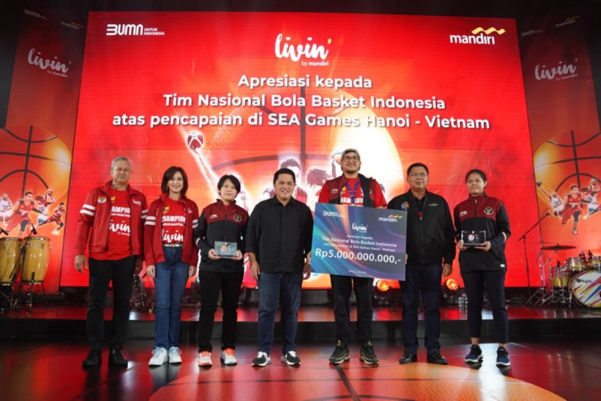 Timnas basket Indonesia diguyur bonus Rp5 miliar berkat emas SEA Games