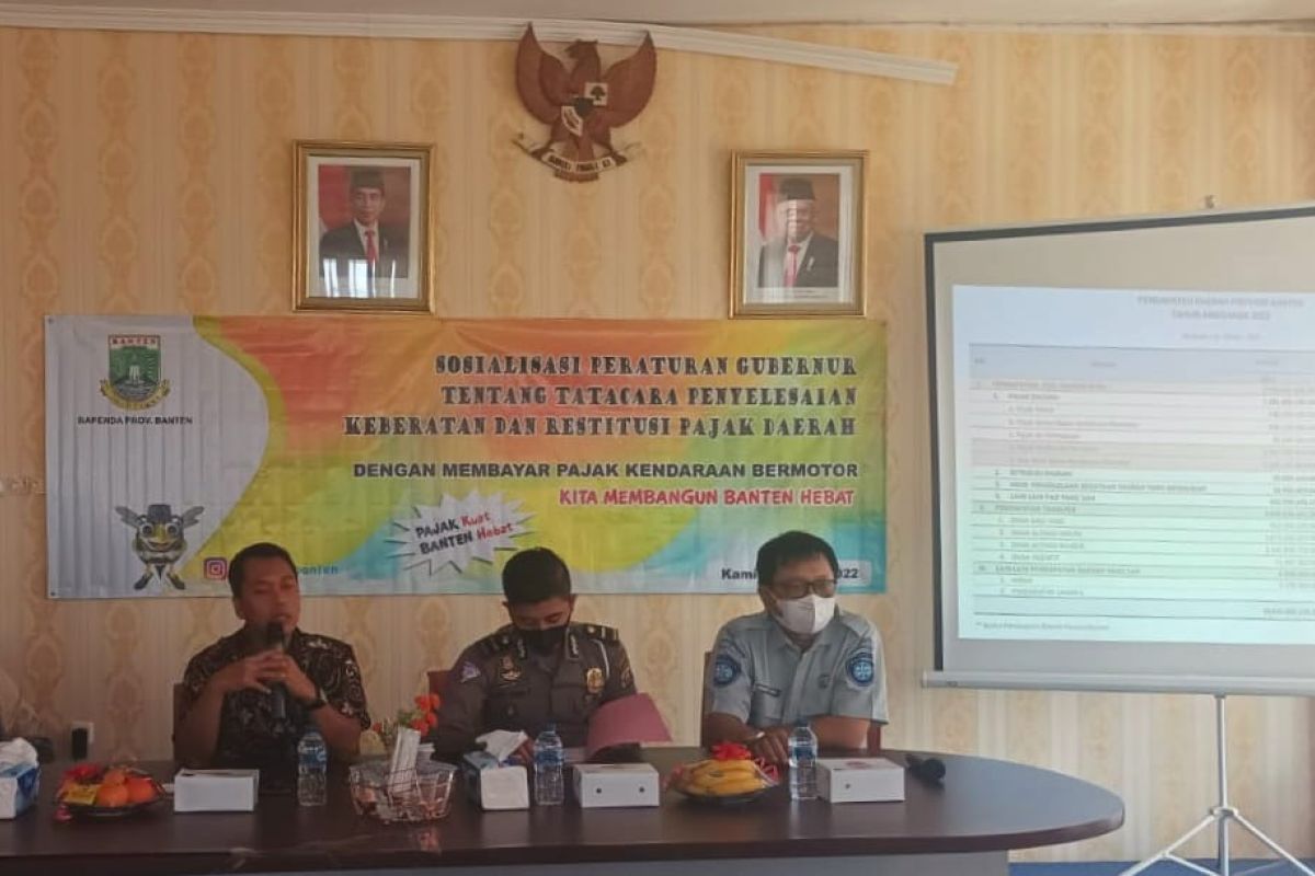 Jasa Raharja Banten ikut sosialisasikan Pergub tatacara penyelesaian keberatan dan restitusi pajak daerah