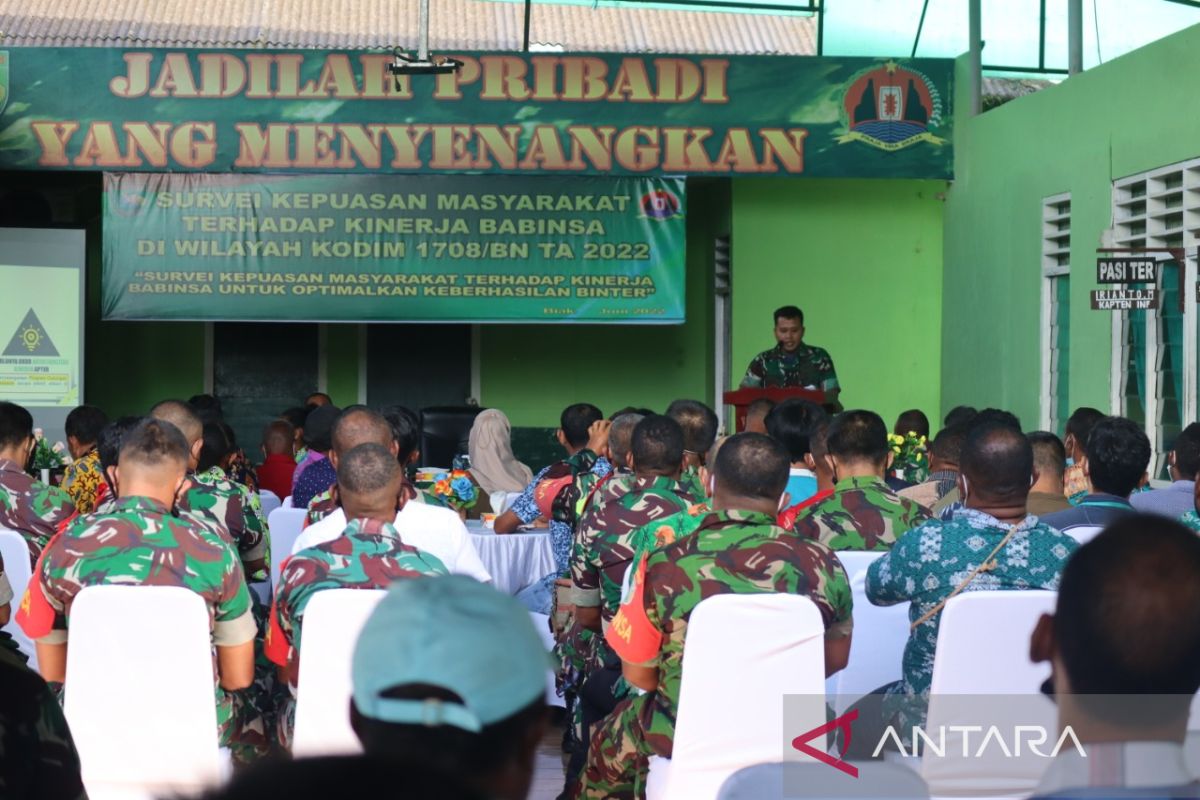 Babinsa Biak Numfor lakukan survei kepuasan kinerja kepada masyarakat