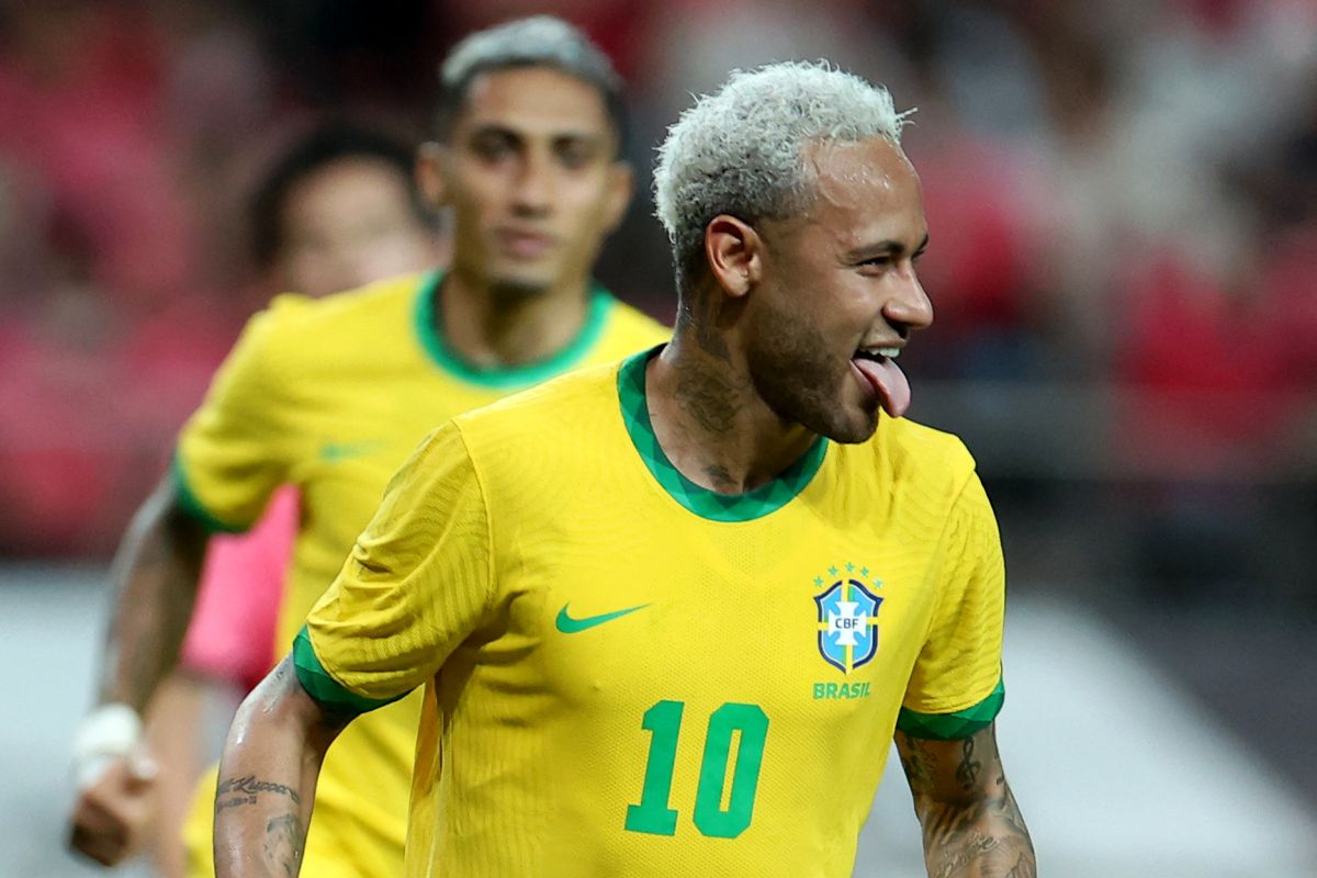 Neymar mencetak dua gol saat Brazil bantai Korsel 5-1