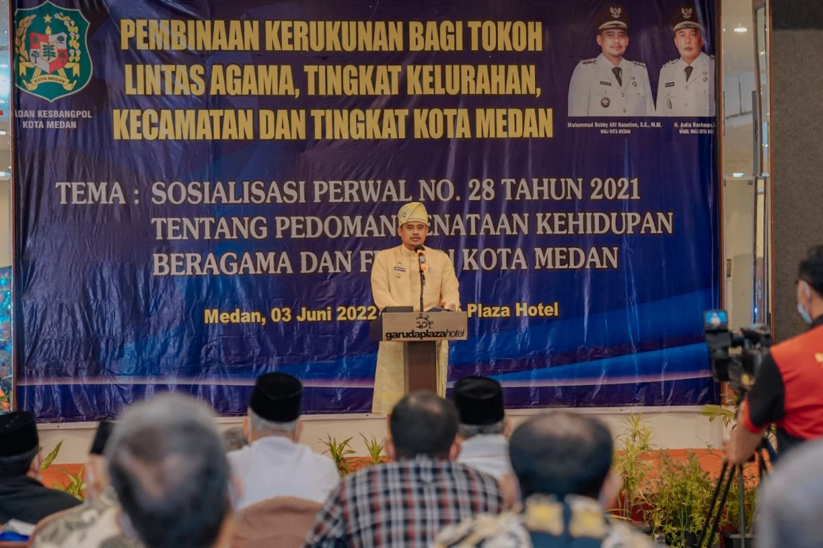 Wali Kota Medan ajak tokoh lintas agama  wujudkan kota toleran