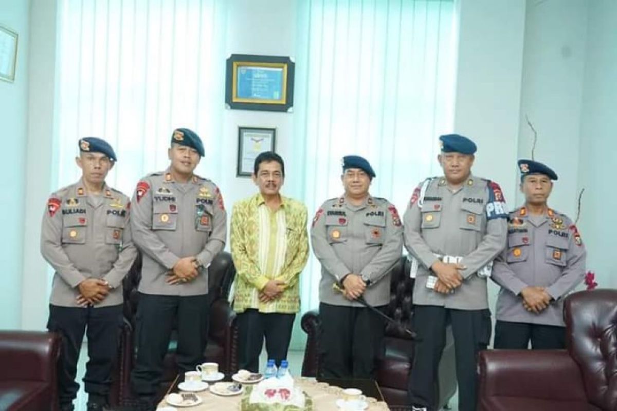 Danyon B Brimob Poldasu silaturrahmi kepada Pj Wali Kota Tebing Tinggi