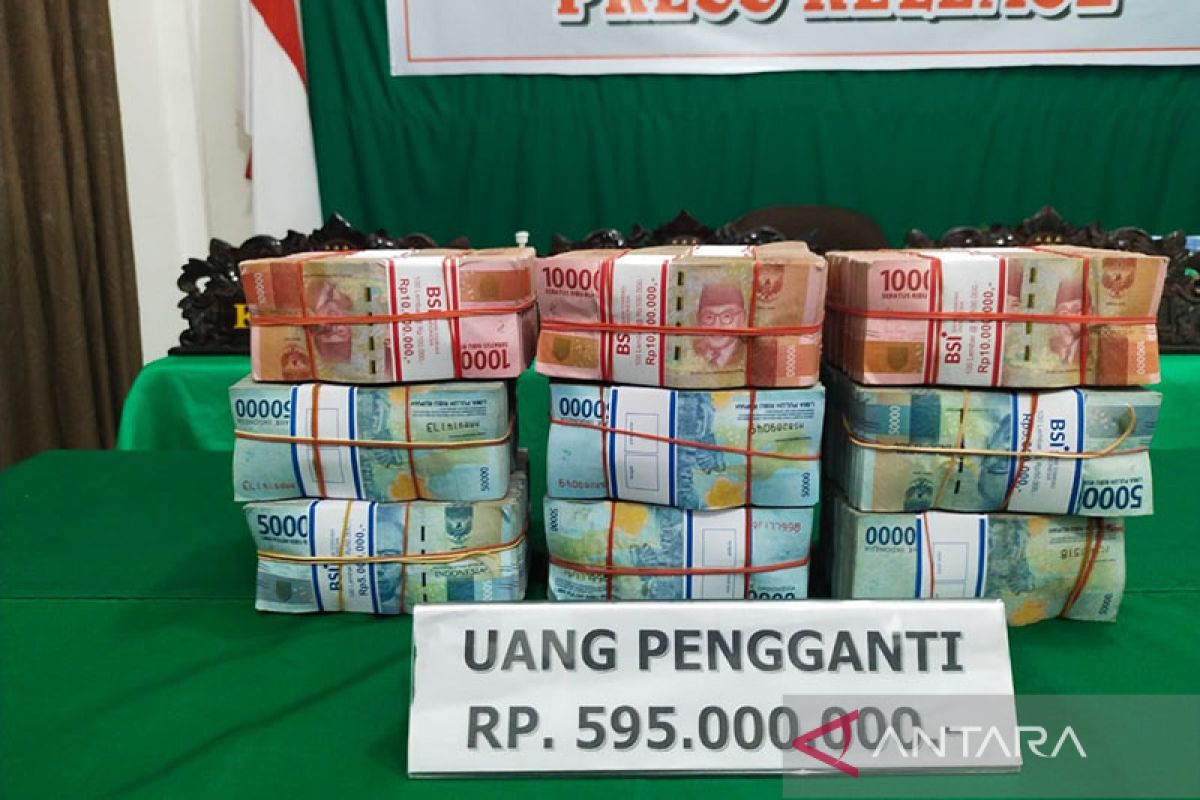 Mantan Bupati Simeulue bayar kerugian negara kasus korupsi Rp595 juta