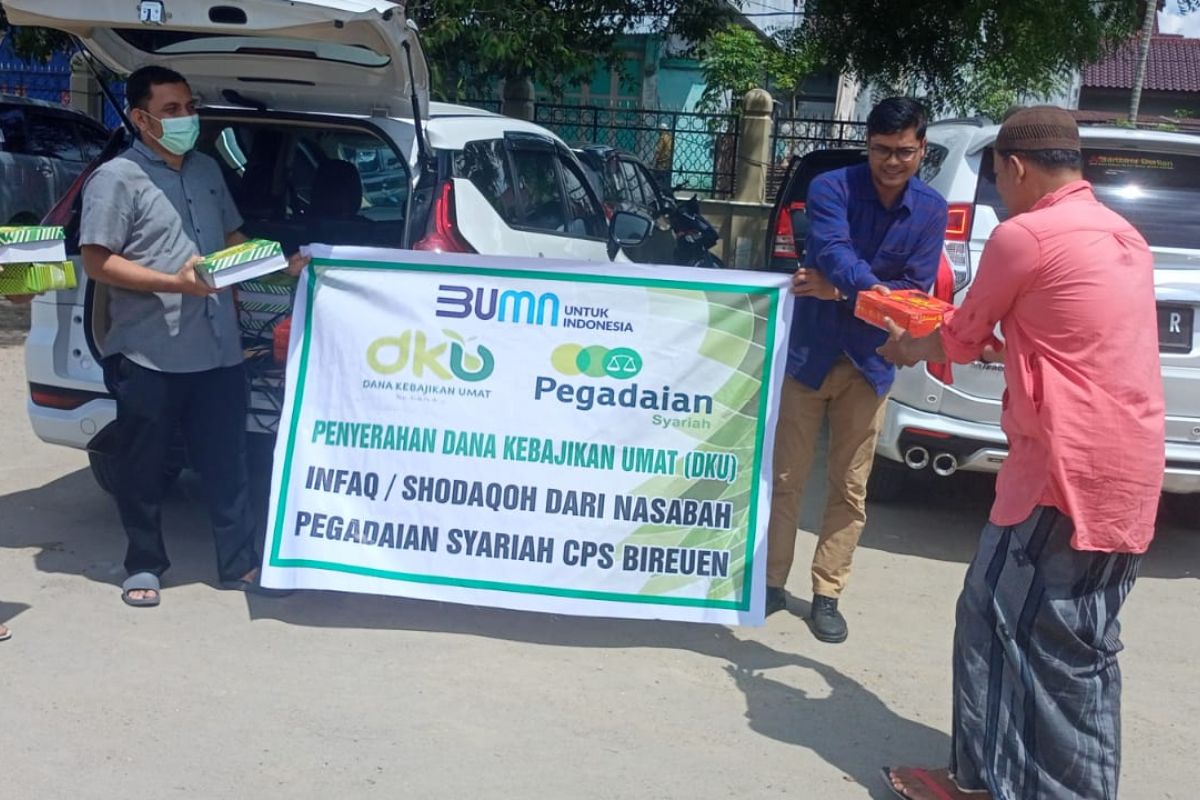 Ini kegiatan amal Pegadaian se area Aceh di Juni