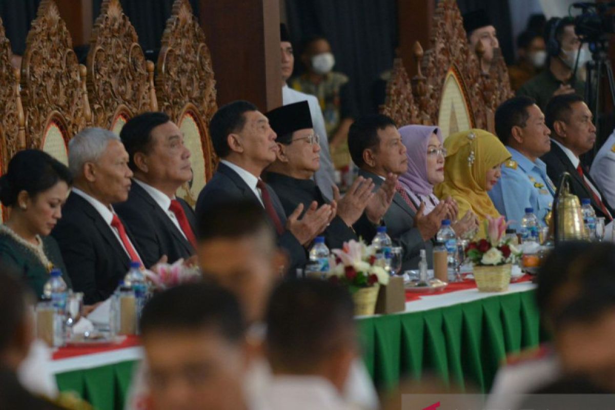 Menhan Prabowo: Tingkatkan pertahanan negara jaga masa depan bangsa