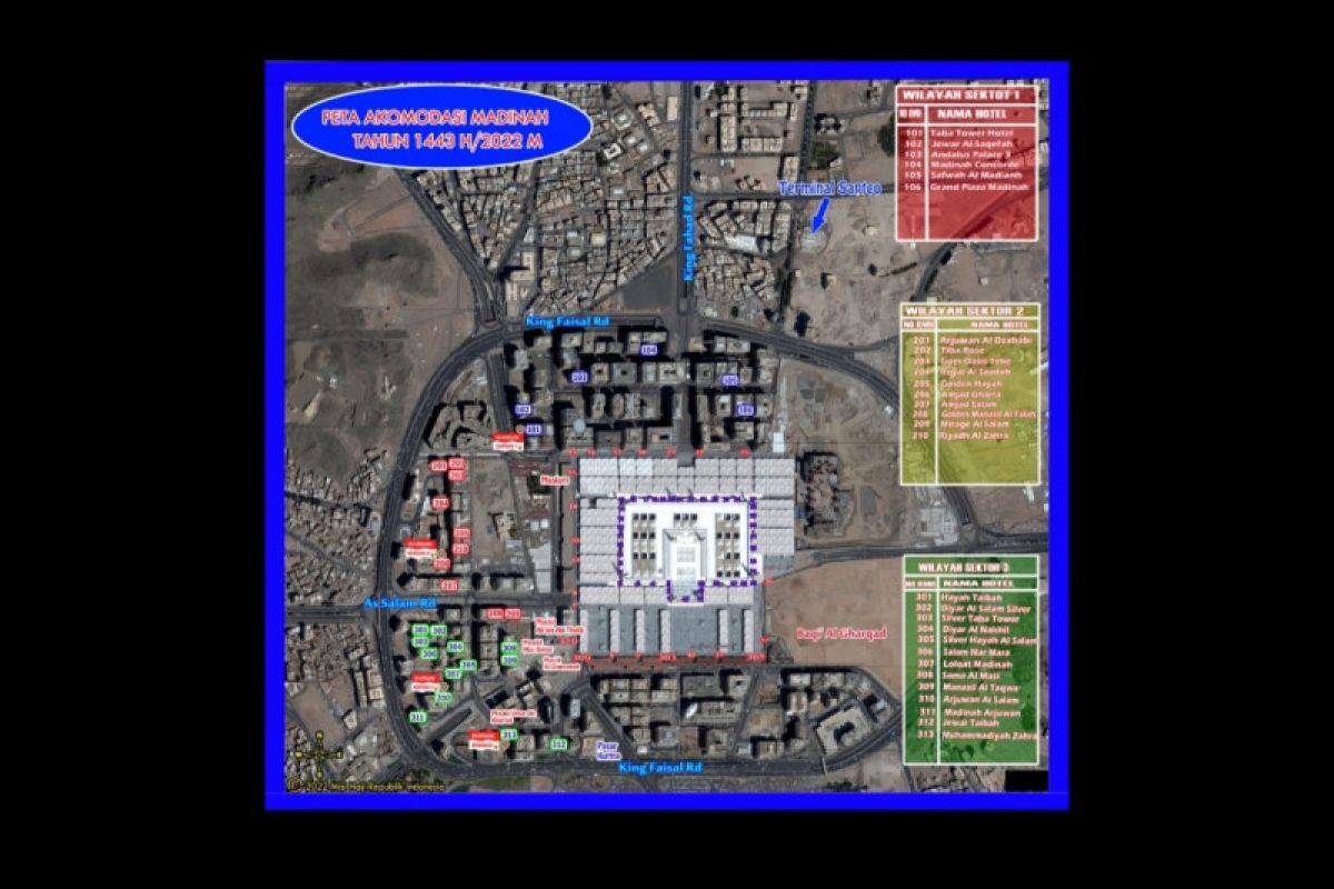 Jamaah kloter pertama akan tempati hotel di sektor 1 dan 3 Madinah