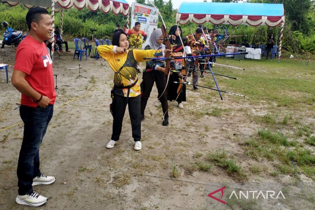 Satu kelas panahan Porkab Kotim tidak dipertandingkan akibat kendala ini