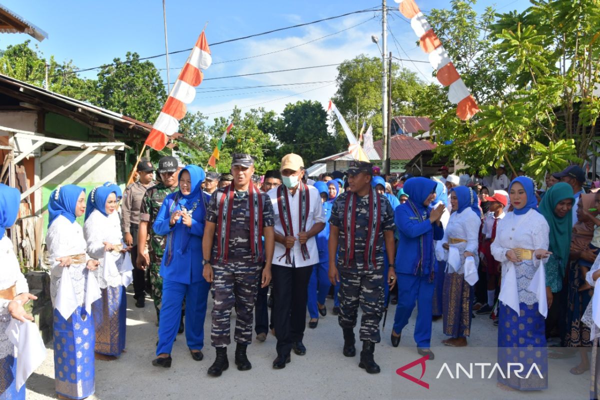 Aspotmar Kasal tinjau lokasi Kampung Bahari di Pulau Ambon, dukung Lumbung Ikan Nasional