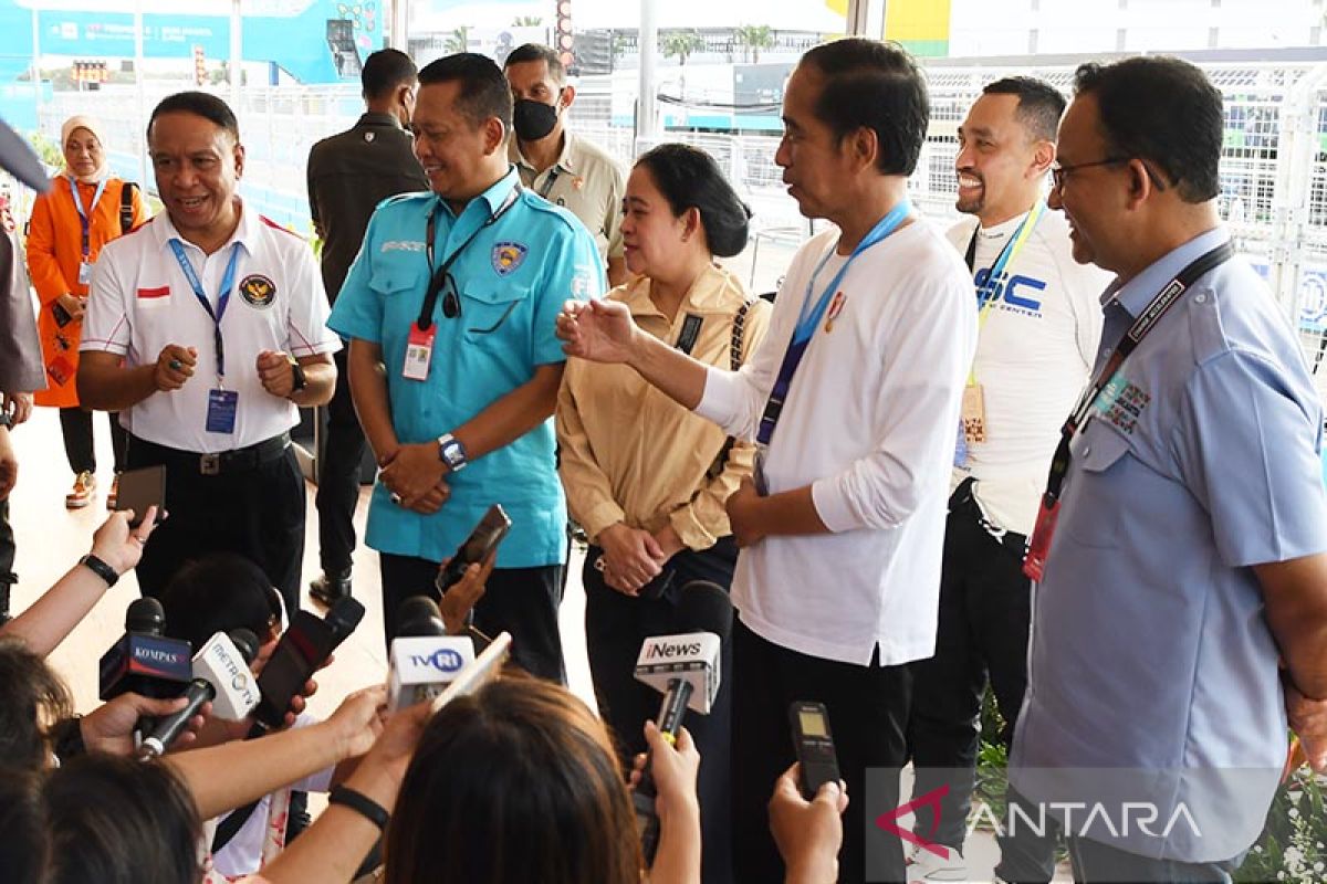 Presiden Jokowi dan Menpora jadi saksi balapan Formula E Jakarta