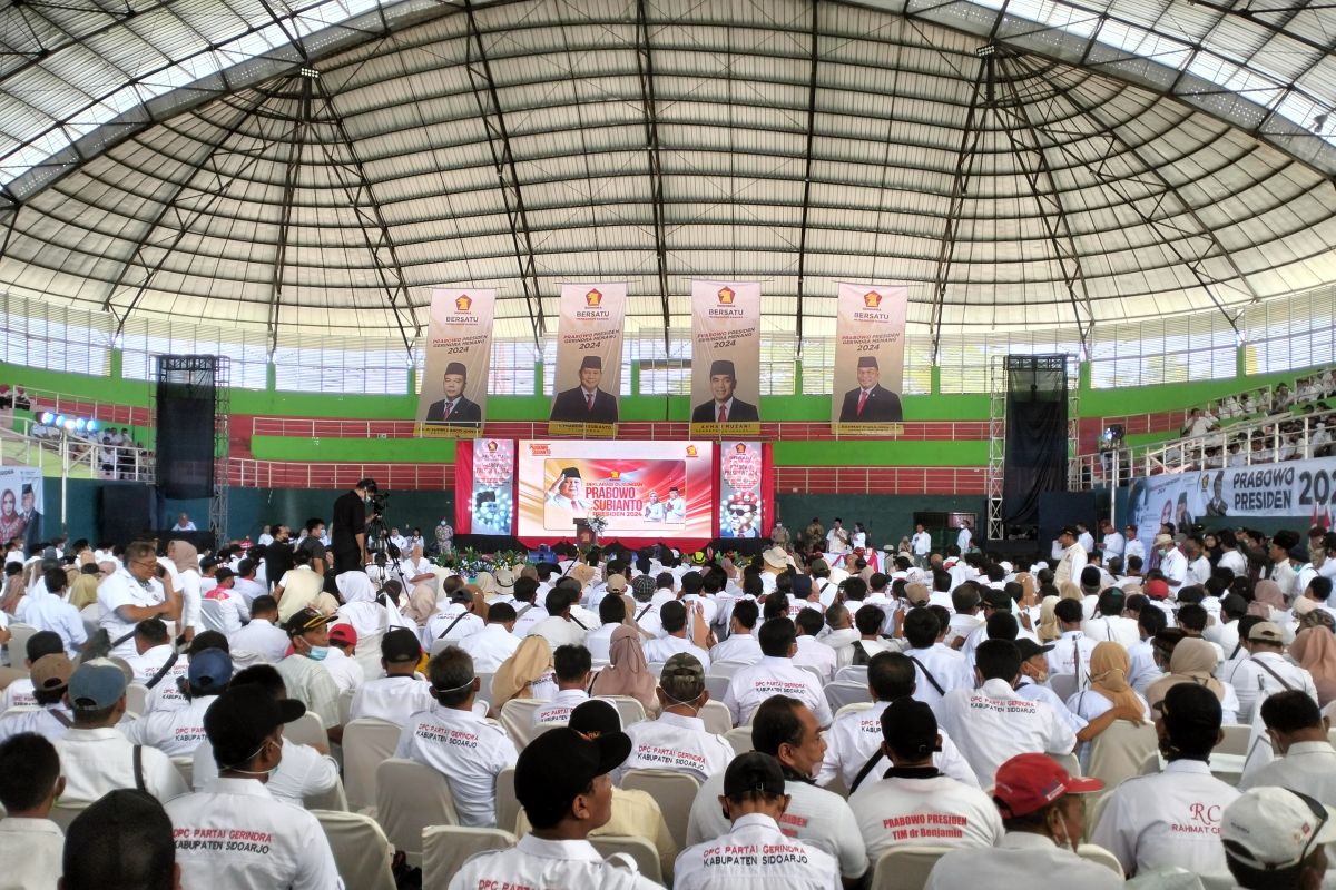 Kader Gerindra Surabaya-Sidoarjo deklarasi dukung Prabowo Presiden