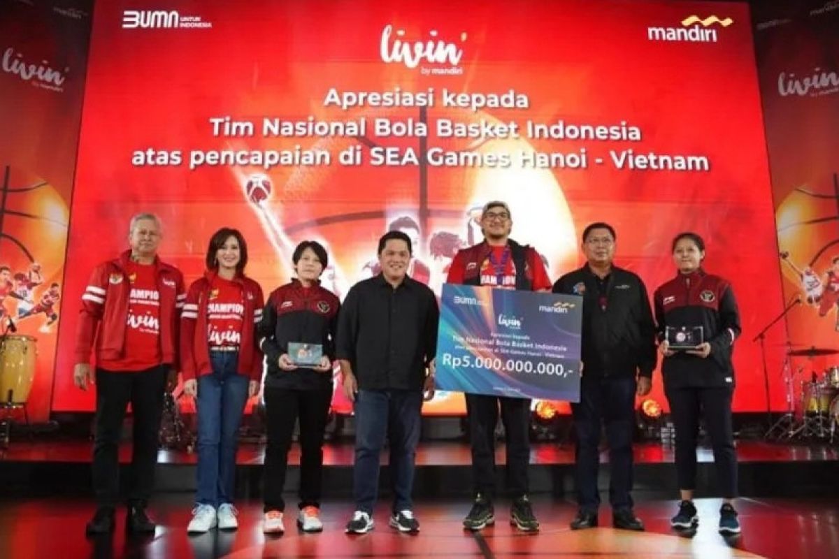 Timnas basket Indonesia diguyur bonus Rp5 miliar berkat emas SEA Games