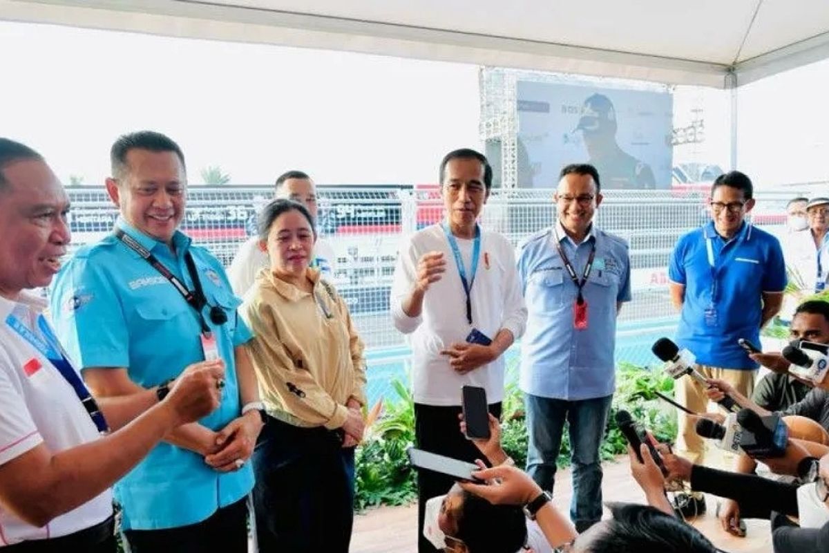 Presiden Jokowi dan Menpora jadi saksi balapan Formula E Jakarta