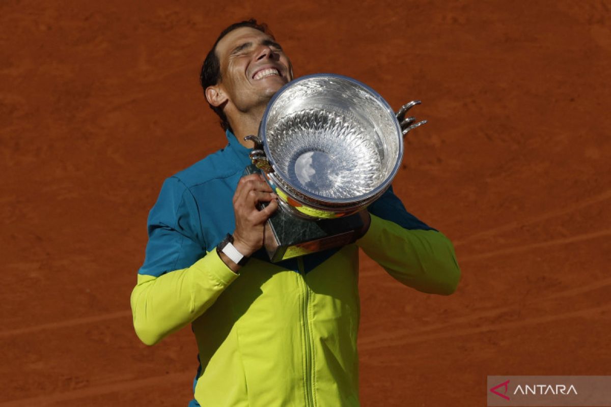Juara French Open, Nadal: Saya tak bisa terus bermain seperti ini