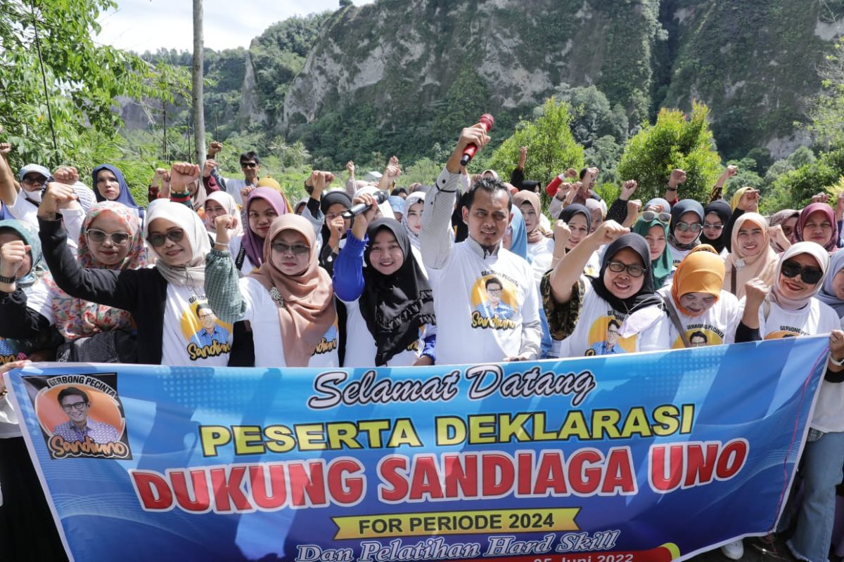 Ratusan UMKM Sumatera Barat dukung Sandi Uno maju di Pilpres 2024