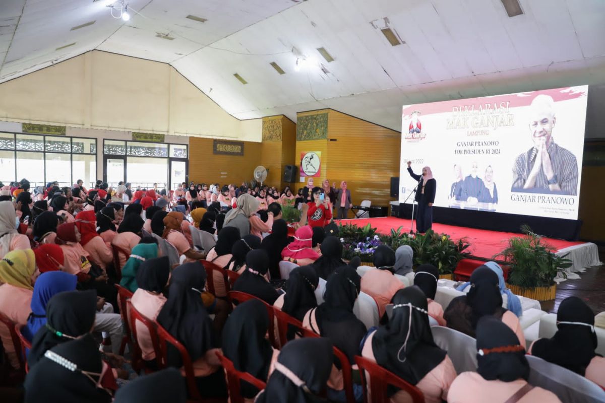 Ribuan emak-emak di Lampung dukung Ganjar Presiden 2024