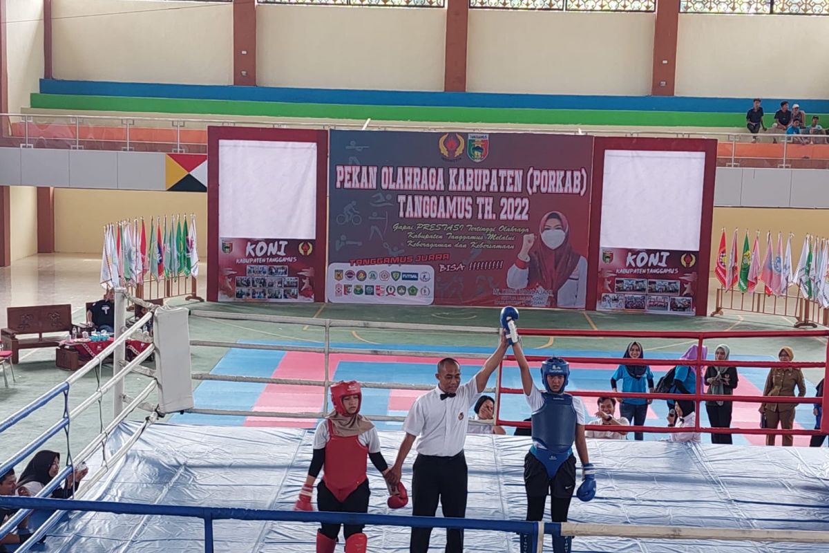Kickboxing laga perdana di Porkab Tanggamus