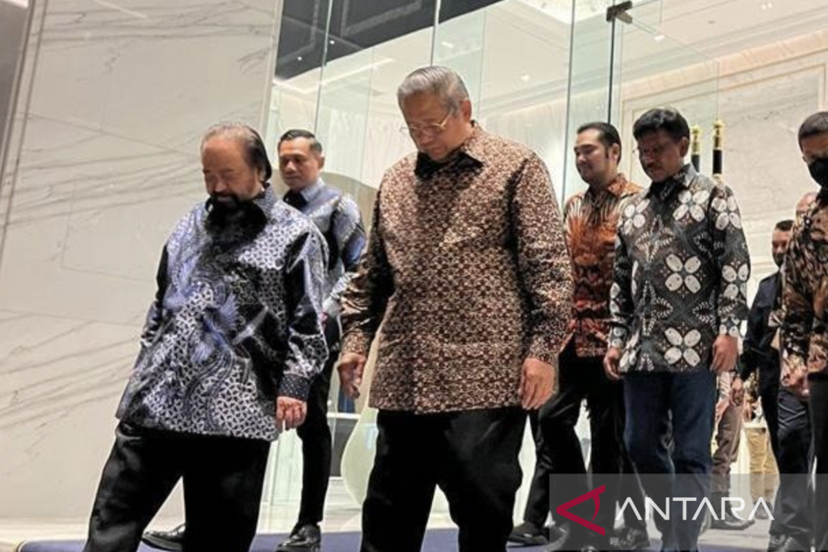 SBY dan AHY mengunjungi Surya Paloh di Nasdem Tower