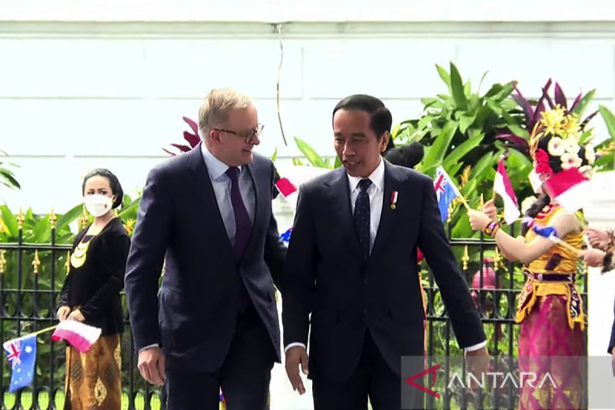 Presiden sambut kunjungan PM Australia di Istana Kepresidenan Bogor