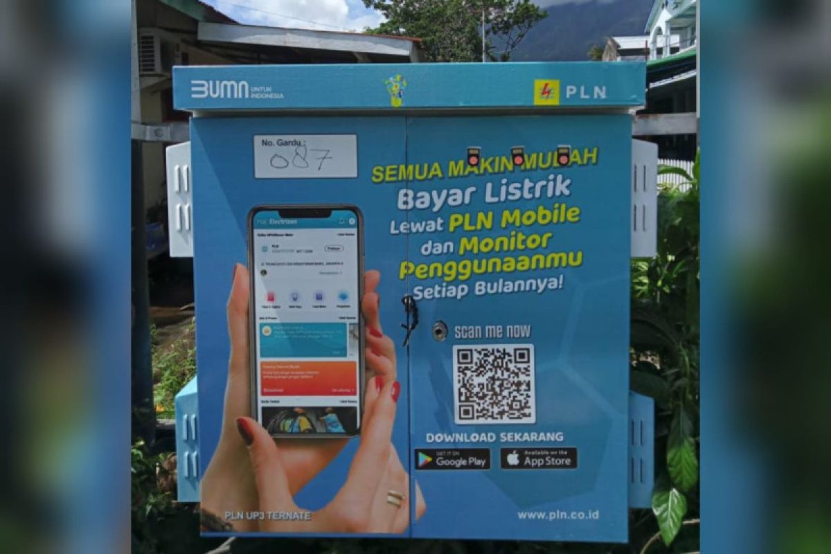 Dowload Aplikasi PLN Mobile di Ternate Bisa Lewat Gardu Listrik, begini penjelasannya