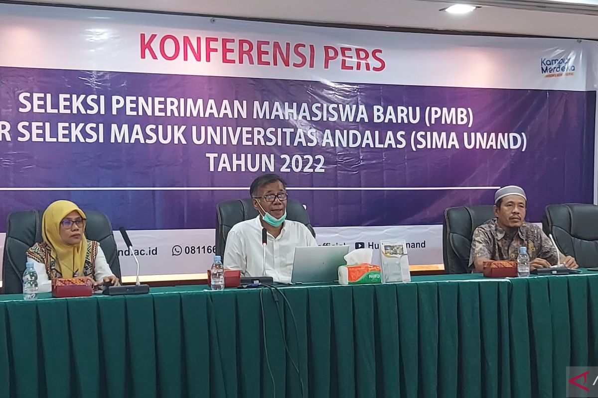 Unand terima 2.849 mahasiswa baru lewat jalur Sima