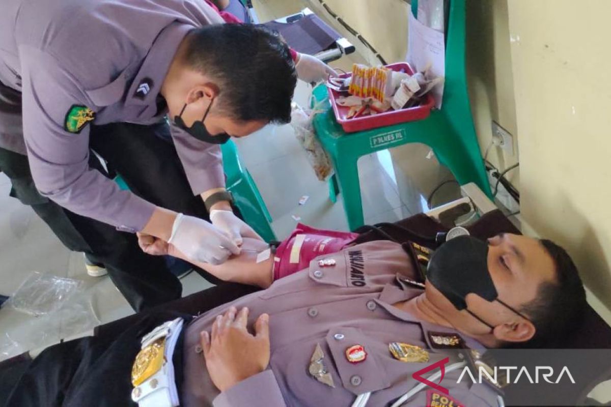 Kegiatan donor darah Polres Rejang Lebong himpun 127 kantong darah